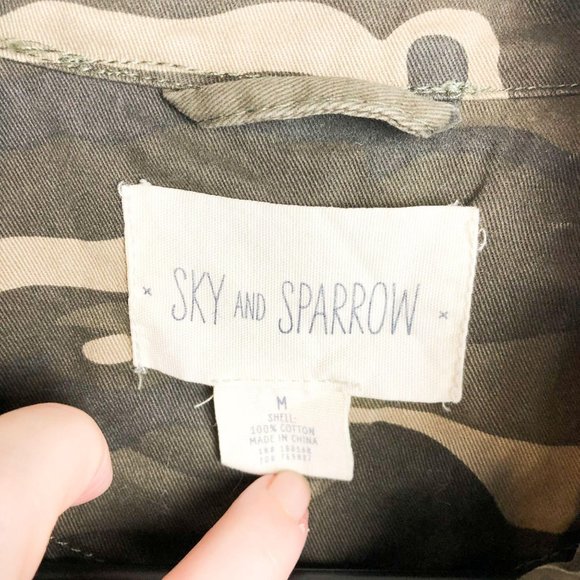 Sky & Sparrow Camo Anorak Utility Jacket - Picture 5 of 7
